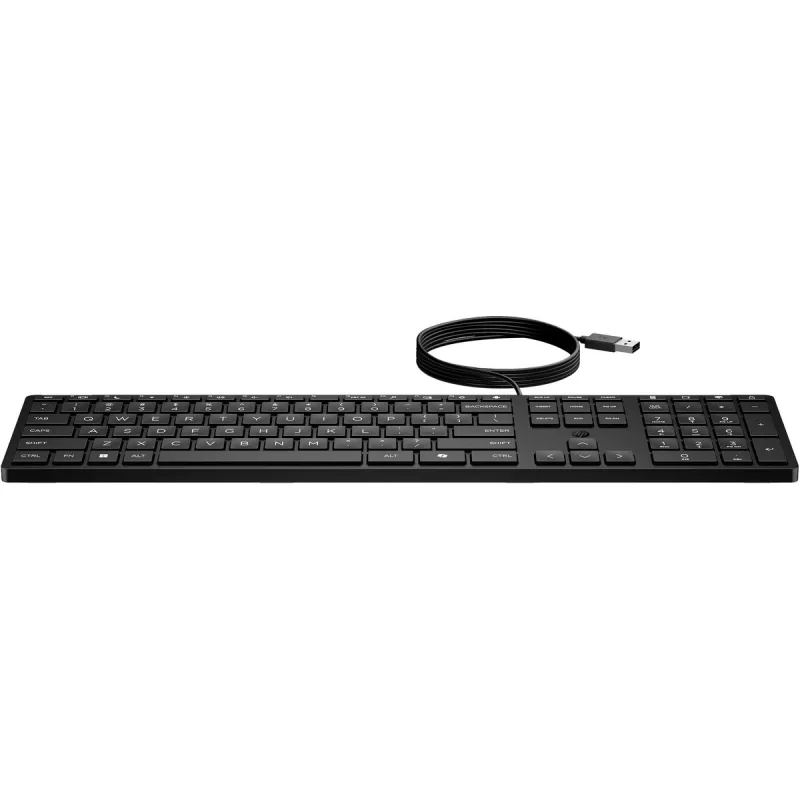 HP Wired Desktop 320K klaviatūra pilno dydžio USB membraninė juoda