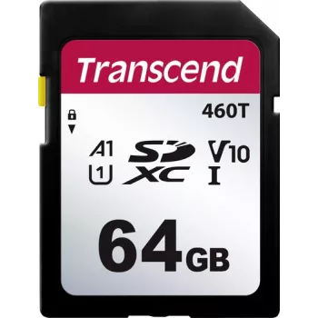 Transcend TS64GSDC460T-VS1 SD kortelė mažmeninė 64 GB (TS64GSDC460T-VS1)
