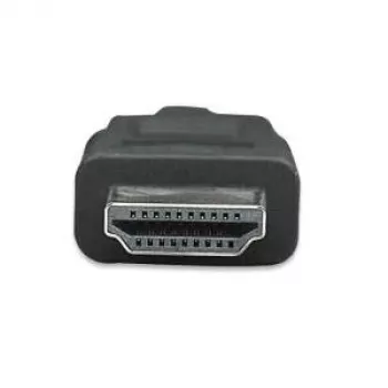Manhattan - Video-/Audio-/Tinklo laidas - HDMI - HDMI, 19 kontaktų (V) - HDMI, 19 kontaktų (V) - 15 m - Ekranuotas - (HDMI 1.4) - Juodas (323260)