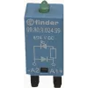 FINDER LED indikatorius su apsauginiu diodu ant gnybto A1, žalias šviesos diodas 99.80.9.024.99 (9980902499)