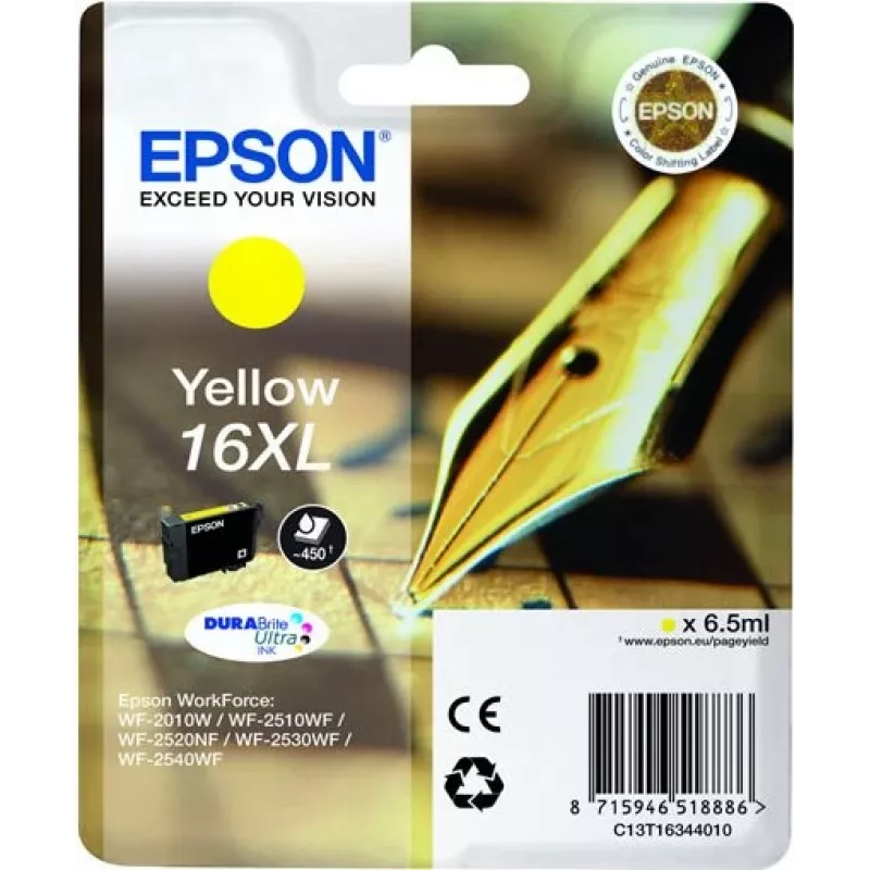 Epson C13T16344010 spausdintuvo eksploatacinė medžiaga geltona