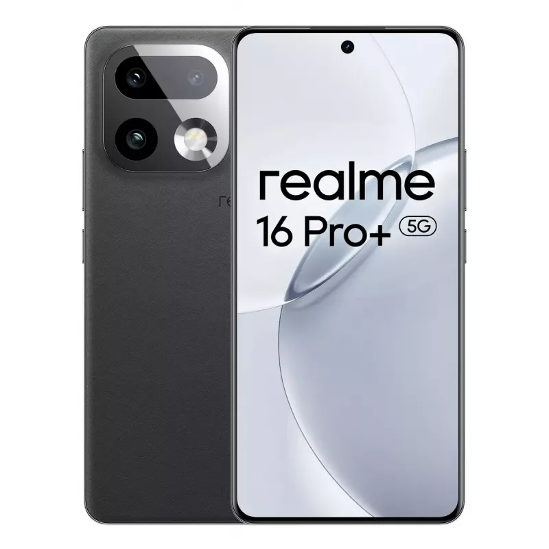 Išmanusis telefonas REALME realme 16 Pro+ — 6.8 colio (17.3 cm) 1280×2800, Snapdragon 7 Gen 4, 12 GB RAM, 512 GB, 200 MP triguba kamera, 7000 mAh, pilka