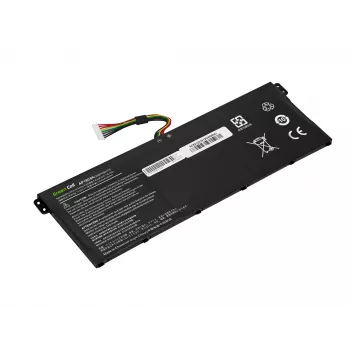 Nešiojamojo kompiuterio baterija Green Cell ASUS A555 F555 K555 R556 X555, LiPo 4000 mAh, 7.6 V, 4 celės, juoda