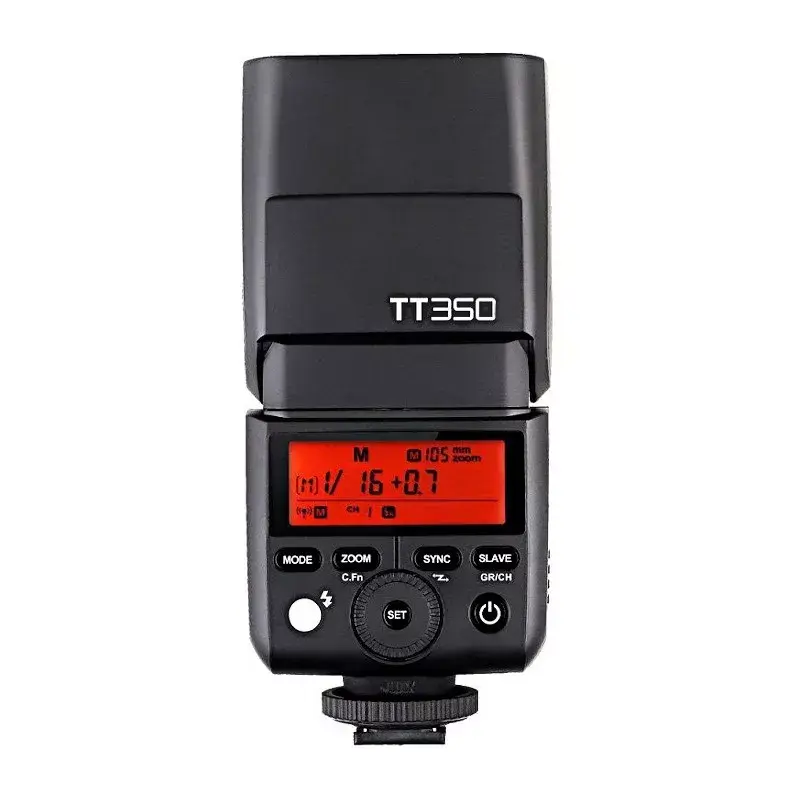 Slave flash Godox TT350F juoda 2,2 s įkrovimo laikas AA baterija