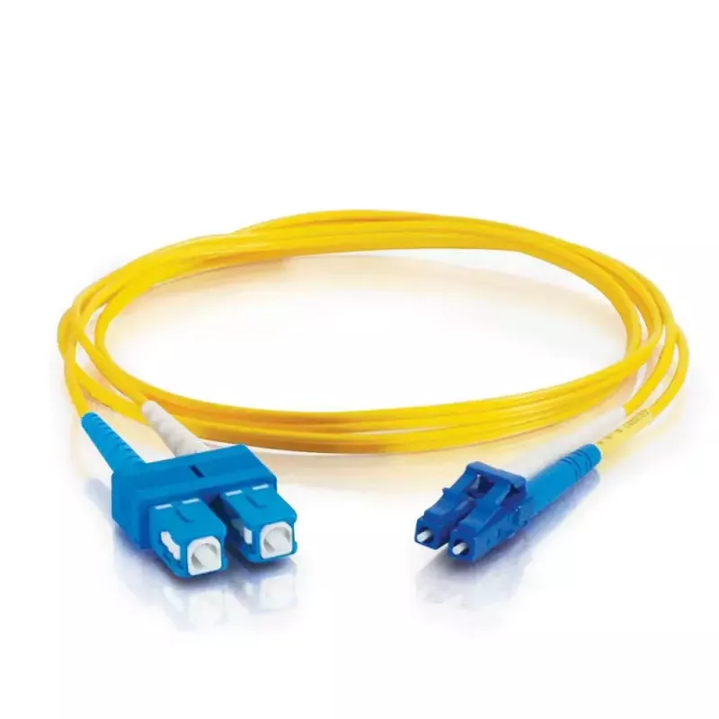 C2G InfiniBand/šviesolaidinis kabelis 2 m LC SC OFNR Geltonas