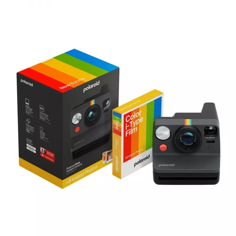 Polaroid Now Bundle Momentinis Fotoaparatas Gen. 3 (pradinis rinkinys) Juodas
