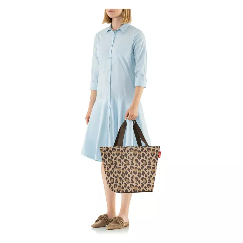 reisenthel Shopping Bag shopper M LEO MACCHIATO sintetinis pluoštas rudas ZS6048 (ZS6048)
