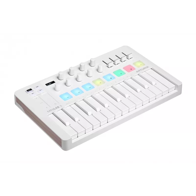 Arturia MiniLab 3 - MIDI valdymo klaviatūra, balta