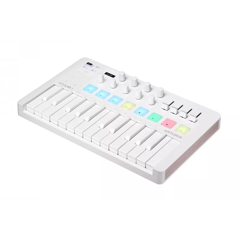 Arturia MiniLab 3 - MIDI valdymo klaviatūra, balta