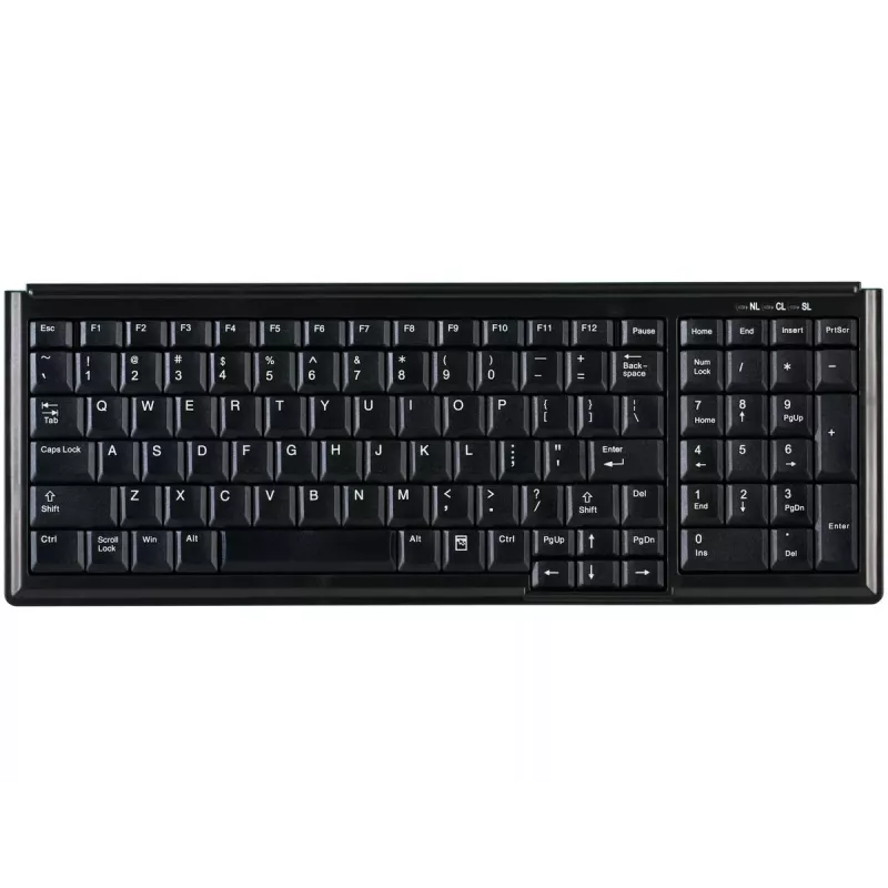 Active Key AK-7000 klaviatūra universali USB QWERTY US International juoda