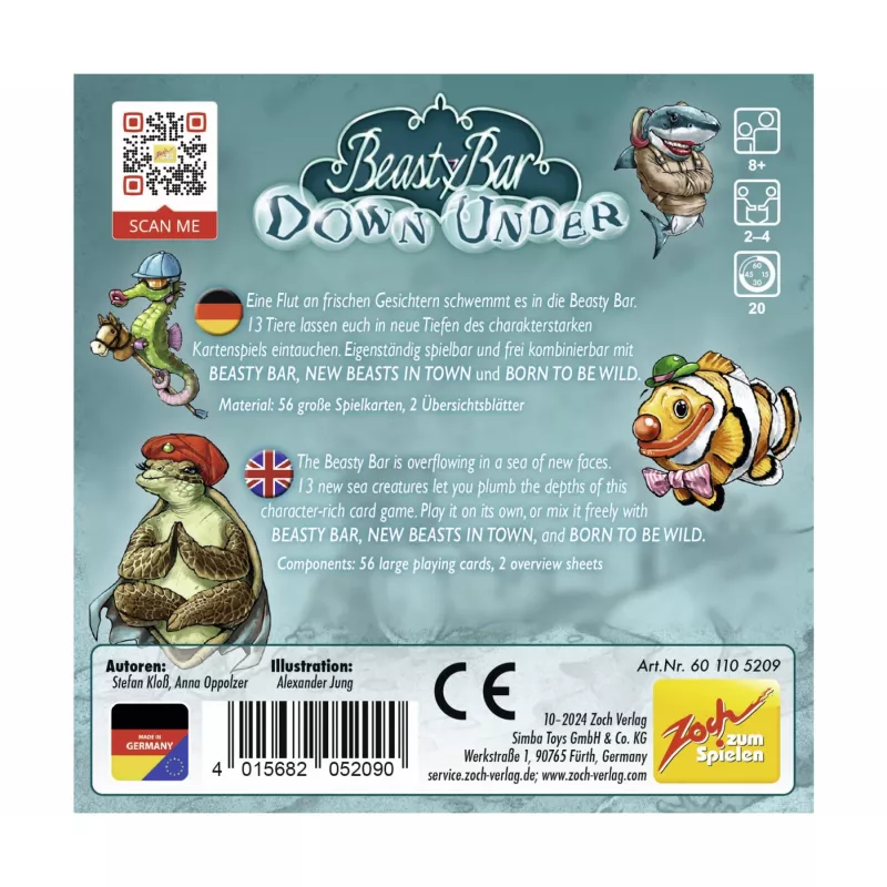 Beasty Bar - Down Under, kortų žaidimas