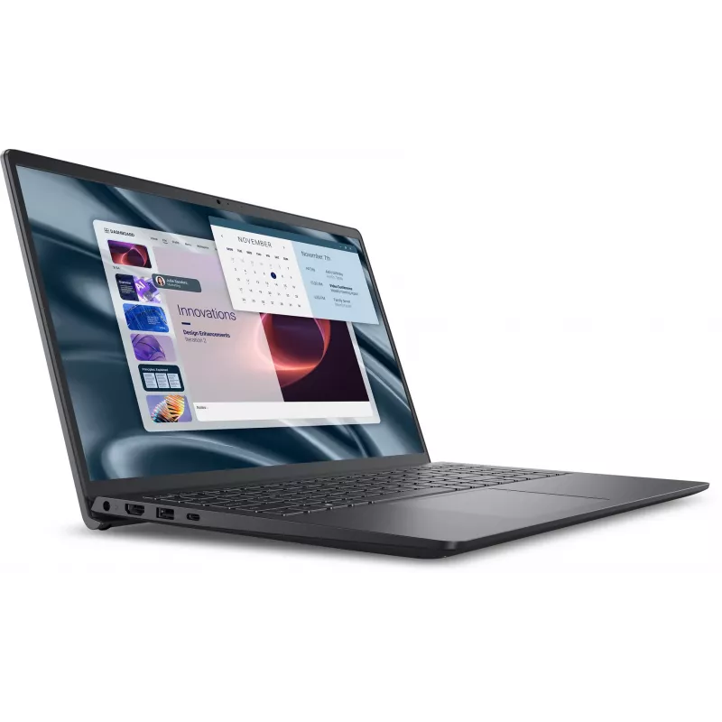 Nešiojamasis kompiuteris Dell PV15255 — 15,6 col. Full HD, AMD Ryzen 3 7320U 2,4 GHz, 8 GB LPDDR5, 512 GB SSD, Windows 11 Pro, juodas