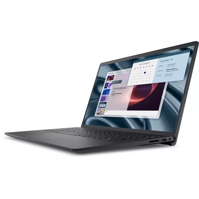 Nešiojamasis kompiuteris Dell PV15255 — 15,6 col. Full HD, AMD Ryzen 3 7320U 2,4 GHz, 8 GB LPDDR5, 512 GB SSD, Windows 11 Pro, juodas
