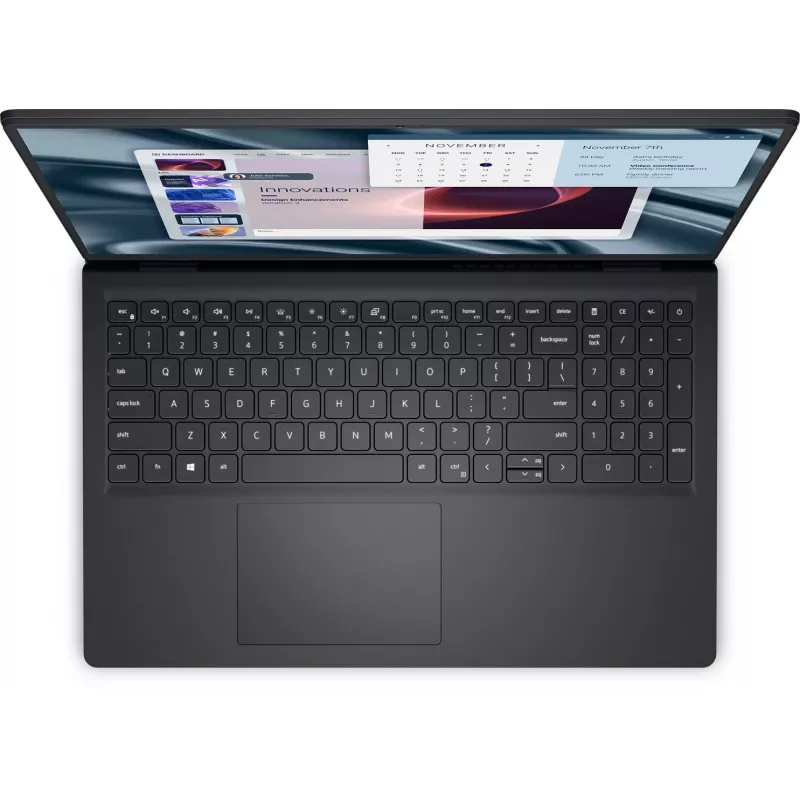 Nešiojamasis kompiuteris Dell PV15255 — 15,6 col. Full HD, AMD Ryzen 3 7320U 2,4 GHz, 8 GB LPDDR5, 512 GB SSD, Windows 11 Pro, juodas