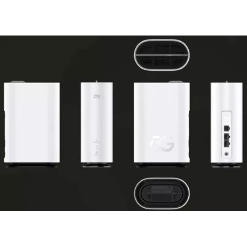 ZTE G5C – Gigabit Ethernet dviejų dažnių (2,4 GHz / 5 GHz) „Wi-Fi 6“ 4G/5G belaidis maršruto parinktuvas, baltas