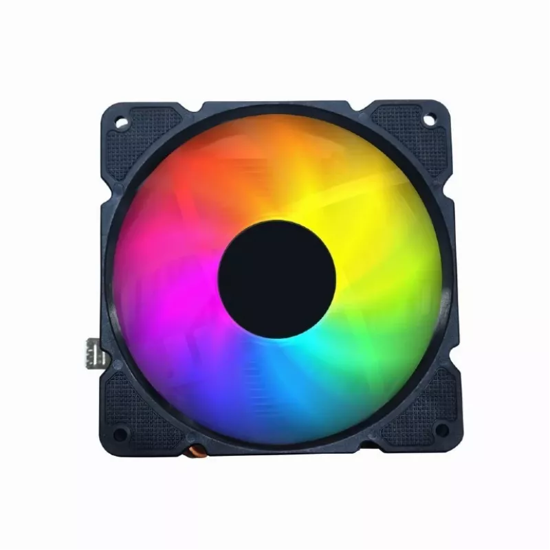 Oro aušintuvas Gembird CPU-HURACAN-ARGB-X140 12 cm, juoda, balta, 800–1600 RPM