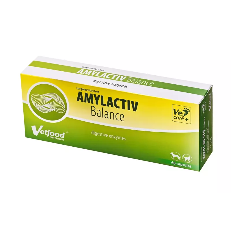 Vetfood Amylactiv Balance virškinimo palaikymas šunims ir katėms 60 kapsulių