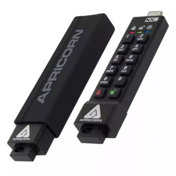 USB Flash Drive Apricorn 64GB USB Type-A 3.2 Gen 1 Aegis Secure Key 3NXC