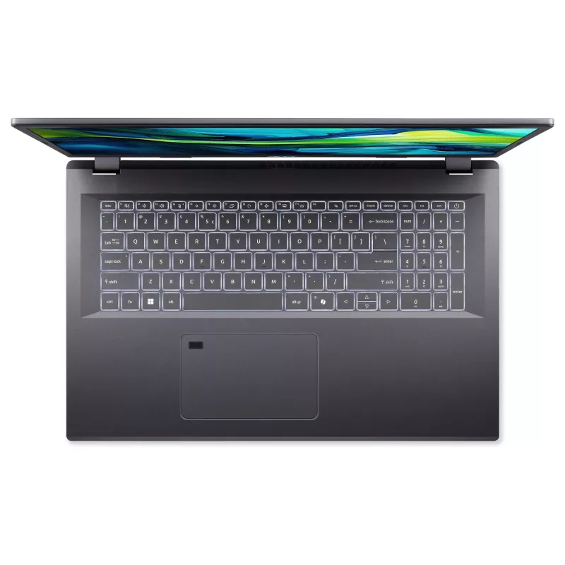 Acer Aspire 17 A17-51M-52TG NX.J0HEG.005 nešiojamasis kompiuteris 43,9 cm (17,3 inch) 1920x1080 - Intel Core 5 120U - 1TB SSD - HDMI/USB-C - Linux (eShell) - pilka
