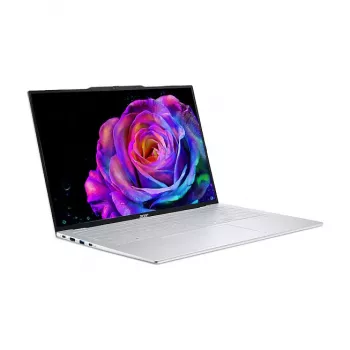 Laptop Acer Swift Air 16 OLED SFA16-61M-R2T2 — AMD Ryzen AI 5 330, 16 inch WUXGA, 16 GB RAM, 512 GB SSD, Windows 11 Home, Sidabrinė