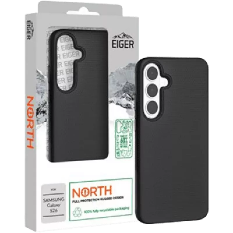 “Eiger North Case GRS Galaxy S26” juodas
