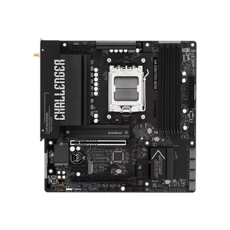 Pagrindinė plokštė ASROCK B850M Challenger WiFi DDR5 AM5 Micro-ATX — B850M Challenger WiFi DDR5 AM5