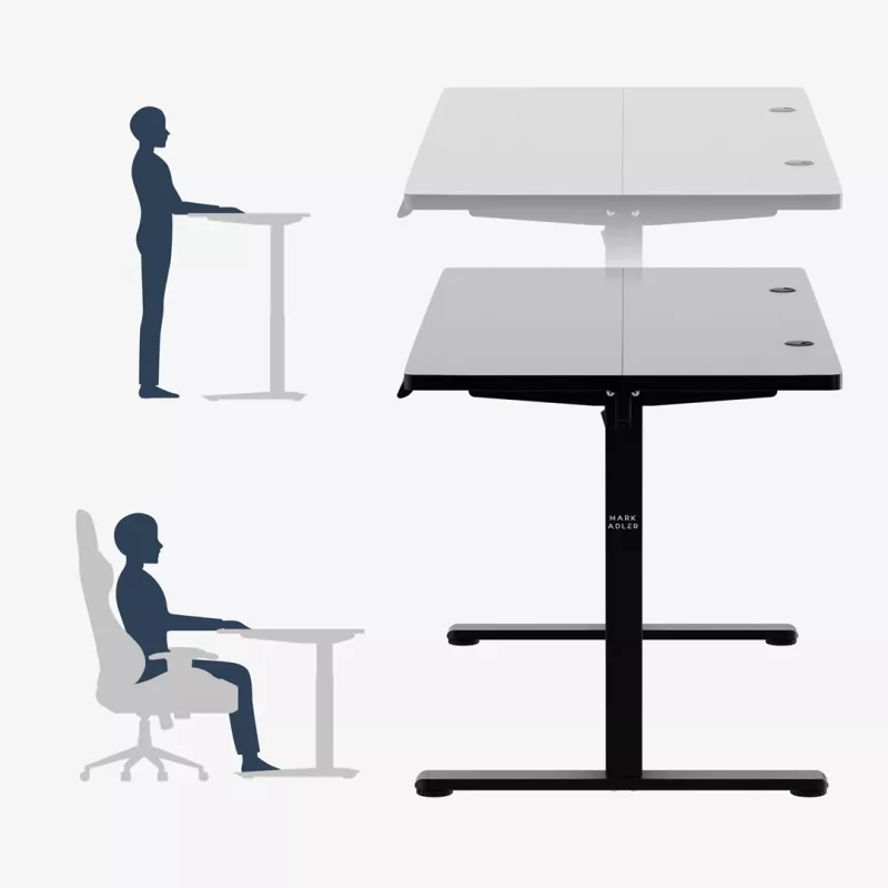 mark adler Leader 7.3 Juoda — reguliuojamo aukščio ergonomiška darbo vieta