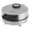 Vaflių keptuvė CLATRONIC HA 3833 — 1 apvalus vaflis, 1200 W, plokštės 20×20 cm, juoda/sidabrinė