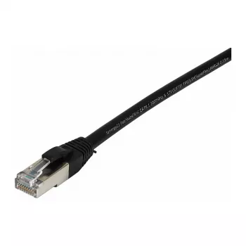 Synergy21 komutacinis kabelis RJ45, CAT8.1 2000Mhz, 0,15m, juodas, S-STP(S/FTP), TPE/LSZH(SuperFlex), AWG26,