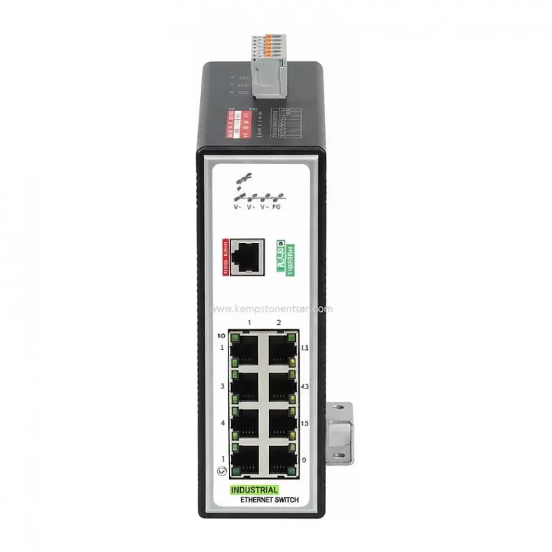WAGO pramoninis valdomas komutatorius 8 prievadų 100Base-TX PROFINET juodas 852-602 - Komutatorius - 0,1 Gbps