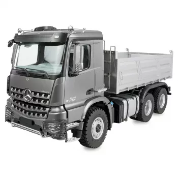 Nuotolinio valdymo Amewi Mercedes Arocs Muldenkipper 6x6 1:14 RTR antracito spalvos, mastelis 1:14, 6x6 pavara