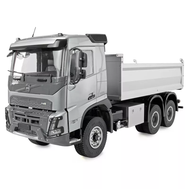 Radijo bangomis valdomas Amewi Volvo FMX E015 6x4 savivartis 1:14 RTR sidabrinis
