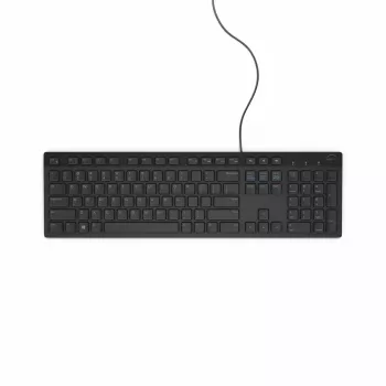 DELL KB216 klaviatūra universali USB QWERTY UK English juoda pilno dydžio laidinė