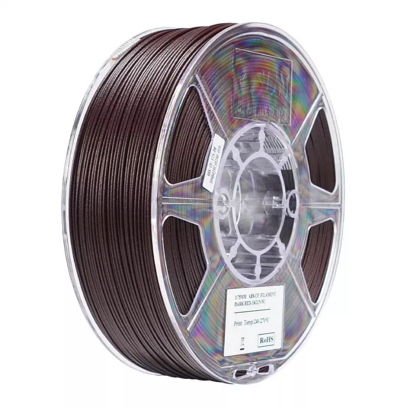 Esun EABS-CF 1,75 mm TAMSIAI RAUDONA 1kg