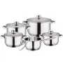 Virtuvės reikmenų rinkinys Maestro MR-2020-10 — 10 dalių puodų ir keptuvių rinkinys