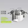 Virtuvės indų rinkinys Maestro MR-2020-6XL — 6 dalių puodų rinkinys