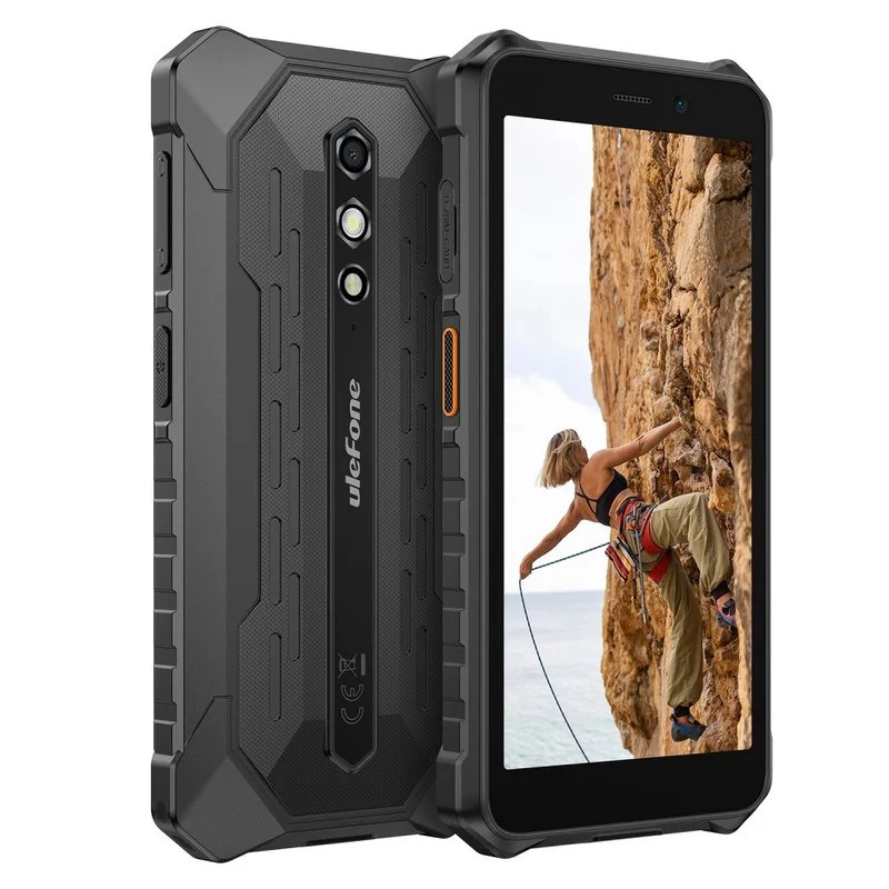 Patikimas išmanusis telefonas UleFone RugKing 2 Pro — 4 GB RAM, 128 GB atminties, juodas