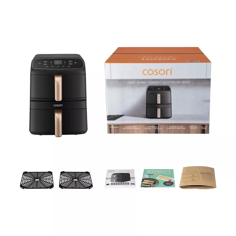 Oro gruzdintuvė COSORI Turbo Tower Compact 8,6 l