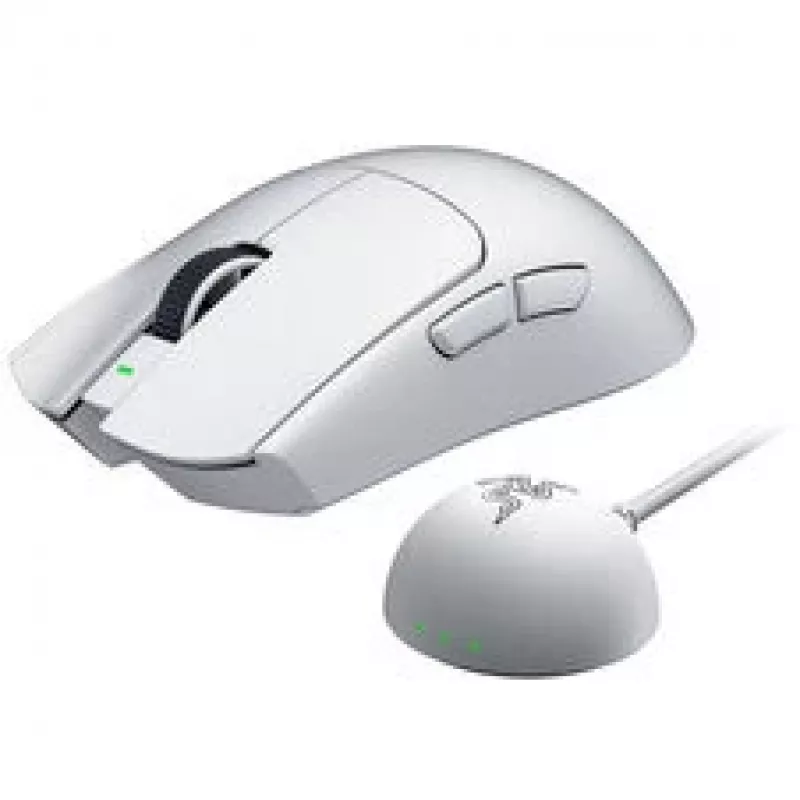 Razer Viper V4 Pro White žaidimų pelė - Belaidė, 50 g itin lengva, 50 000 DPI