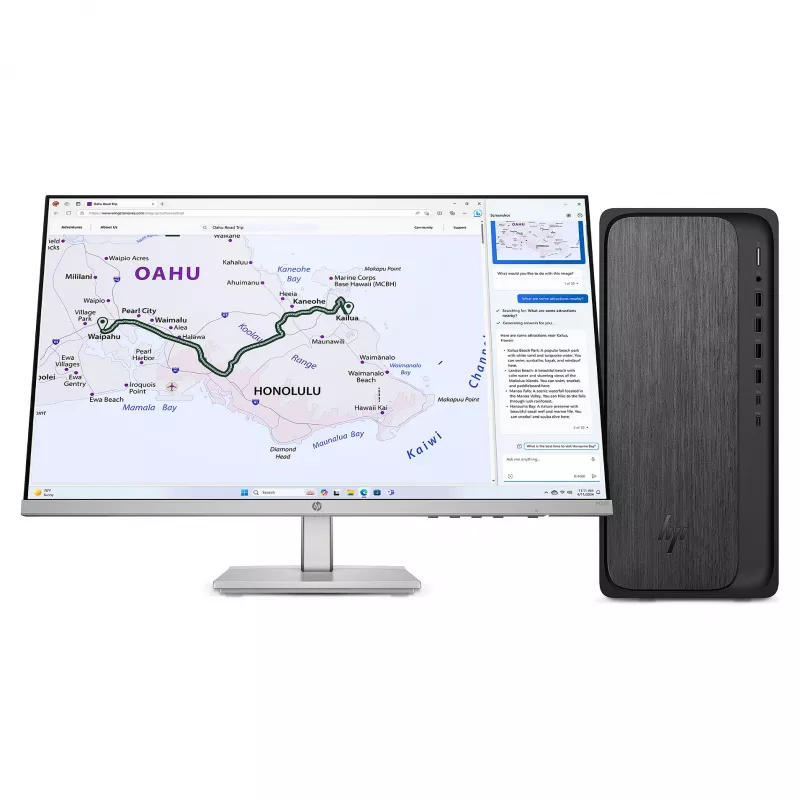 HP OmniDesk M02-0055ng AMD Ryzen™ 5 8500G Stacionarus kompiuteris (BA2V0EA#ABD)