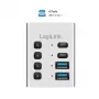Hub USB3.2 Gen1, 4 prievadai, USB-A/C, įjungimo/išjungimo jungiklis