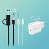 Hub USB3.2 Gen1, 4 prievadai, USB-A/C, įjungimo/išjungimo jungiklis