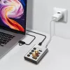 Hub USB3.2 Gen1, 4 prievadai, USB-A/C, įjungimo/išjungimo jungiklis