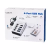 Hub USB3.2 Gen1, 4 prievadai, USB-A/C, įjungimo/išjungimo jungiklis