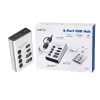 Hub USB3.2 Gen1, 4 prievadai, USB-A/C, įjungimo/išjungimo jungiklis