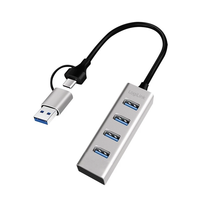 USB 3.0 šakotuvas, 4 prievadai USB-A, 5 Gbit/s