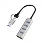 USB 3.0 šakotuvas, 4 prievadai USB-A, 5 Gbit/s