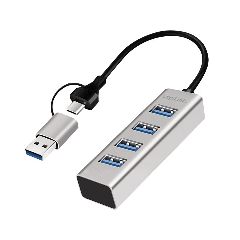 USB 3.0 šakotuvas, 4 prievadai USB-A, 5 Gbit/s