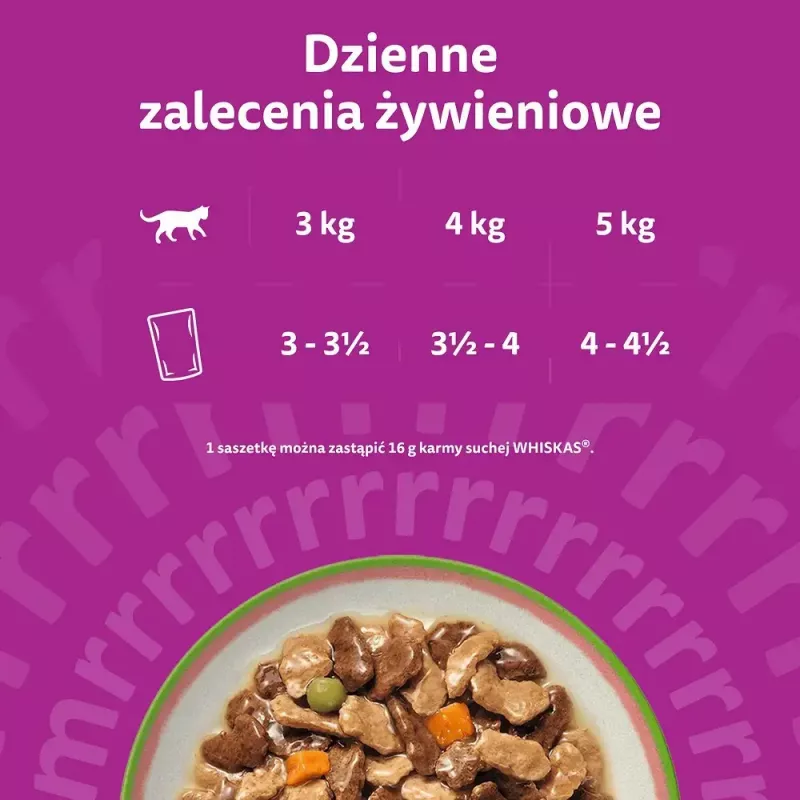 Šlapias kačių maistas Whiskas Tasty Mix šefo pasirinkimas padaže 40×85 g maišeliai