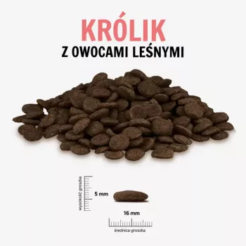 PAKA ZWIERZAKA triušis su miško vaisiais didelis 9 kg sausas šunų maistas